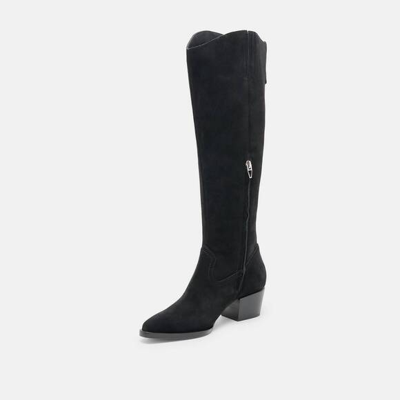NEW DOLCE VITA women's virona waterproof boots in onyx suede